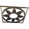 Ekena Millwork Blume Architectural Grde PVC Pierced Ceiling Medallion, Antiqued Pale Gold, 22"OD x 7 5/8"ID x 3/4"P CMPP22BLAPG - alternate 4